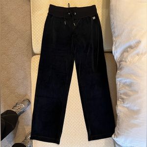 Calvin Klein black velour pants - never worn